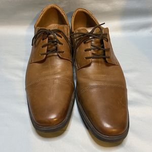 Collection By Clarks Mens 15770 Brown Leather Lace Up Oxfords Dress Shoes 12 W